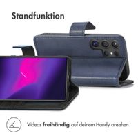 imoshion Luxuriöse Klapphülle Samsung Galaxy S24 Ultra - Dunkelblau