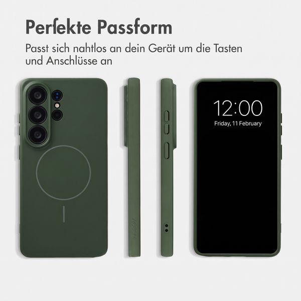 Accezz Grip Backcover mit MagSafe Samsung Galaxy S26 Ultra - Dunkelgrün