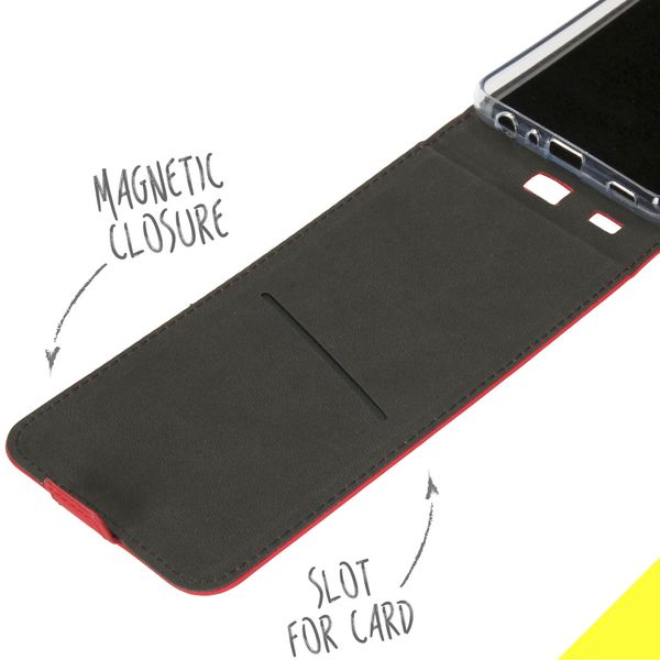 Accezz Flip Case für das Samsung Galaxy A72 - Rot