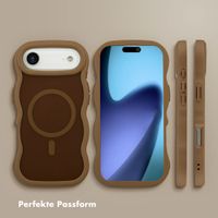 Selencia Wavy Backcover mit MagSafe Apple iPhone Air - Mocha Brown