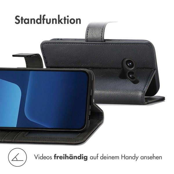 imoshion Luxuriöse Klapphülle Nothing Phone (2a) / (2a) Plus - Schwarz
