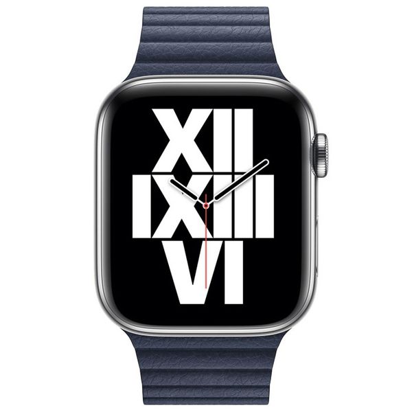 Apple Lederarmband für  Apple Watch | 44/45/46/49 mm - Größe L - Diver Blue