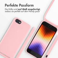 imoshion Silikonhülle mit Band für das iPhone SE (2022 / 2020) / 8 / 7 - Rosa