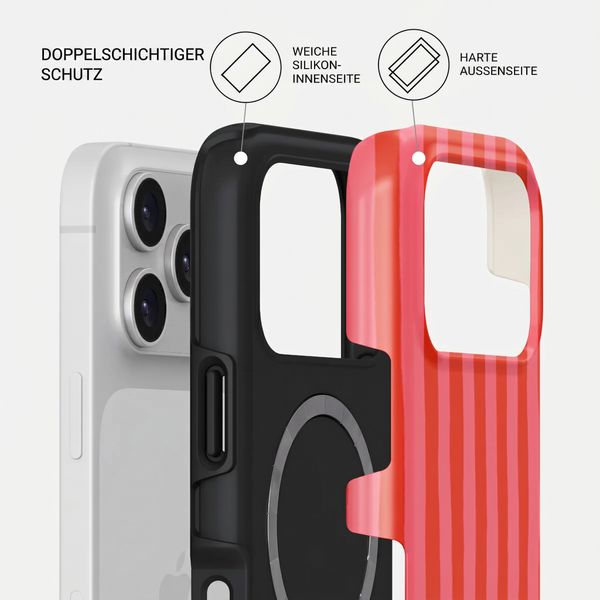 Burga Tough Back Cover MagSafe Apple iPhone 17 Pro - Pomegranate