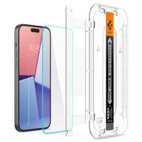 Spigen GLAStR Fit Displayschutzfolie + Applicator 2-pack für das Apple iPhone 16 Plus / 15 Plus