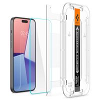 Spigen GLAStR Fit Displayschutzfolie + Applicator für das iPhone 16 Plus / 15 Plus