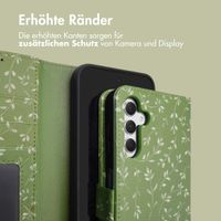 imoshion Design Klapphülle Samsung Galaxy A54 (5G) - Green Flowers