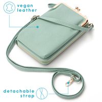 imoshion Vegane Leder-Handytasche Crossbody - Mintgrün