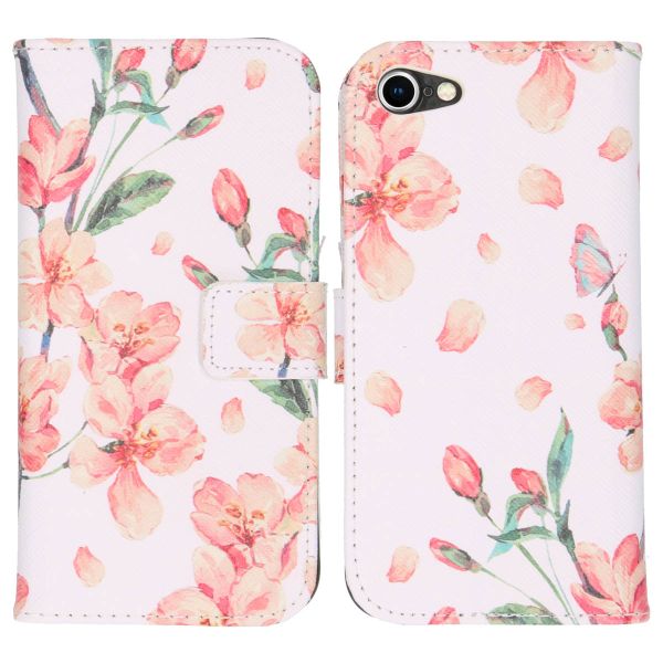 imoshion Design TPU Klapphülle für das iPhone SE (2022 / 2020) / 8 / 7 - Blossom Watercolor