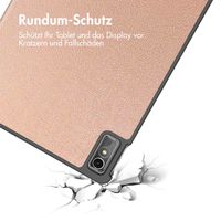 imoshion Design Trifold Klapphülle für das Lenovo Tab M10 5G - Rose Gold