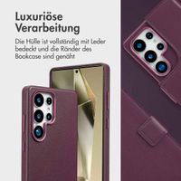 Accezz 2-in-1 Klapphülle aus Leder mit MagSafe für das Samsung Galaxy S25 Ultra - Heath Purple