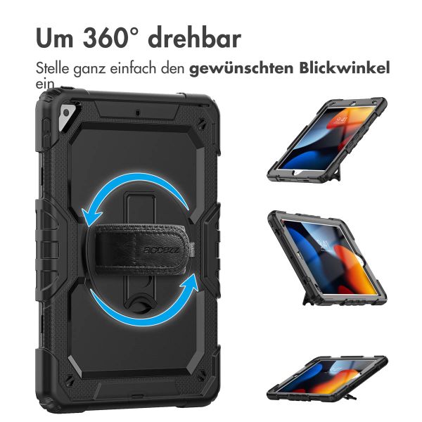 Accezz ﻿Robustes Back Cover mit Schultergurt für das iPad Air 3 (2019) / Pro 10.5 (2017) - Schwarz