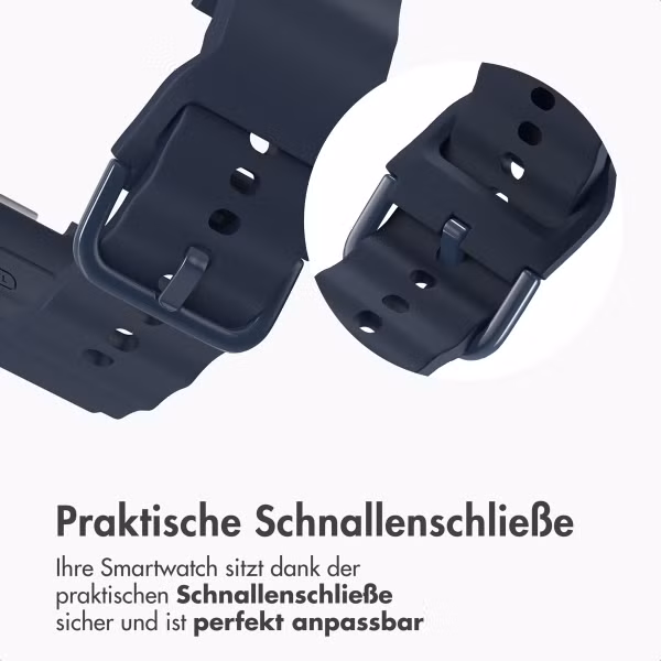 imoshion Wave Silikonarmband für das  Samsung Galaxy Watch 8 (40/44mm) / Classic (46mm) - Dunkelblau