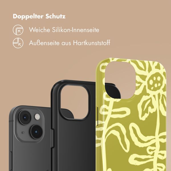 Selencia Vivid Back Cover Apple iPhone 14 - Chalky Bloom