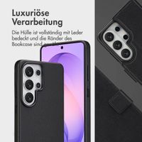 Accezz 2-in-1 Klapphülle aus Leder mit MagSafe Samsung Galaxy S26 Ultra - Onyx Black