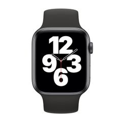 Apple Silikon Solo Loop für das  Apple Watch | 38/40/41/42 mm - Größe 2 - Black