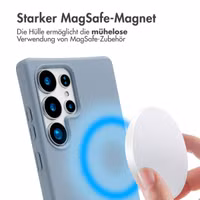 imoshion Color Backcover mit abnehmbarem Handykette und MagSafe Samsung Galaxy S25 Ultra - Ash Blue