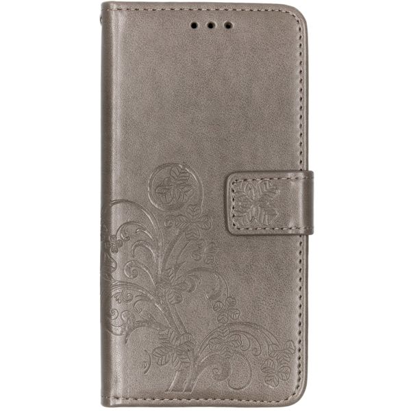 Kleeblumen Klapphülle Grau Samsung Galaxy A10