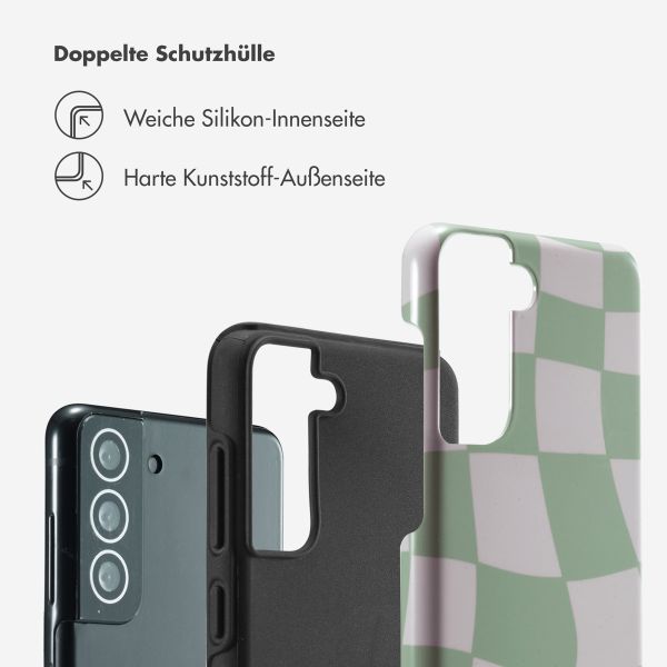 Selencia Vivid Back Cover Samsung Galaxy S21 FE - Groovy Sage Green