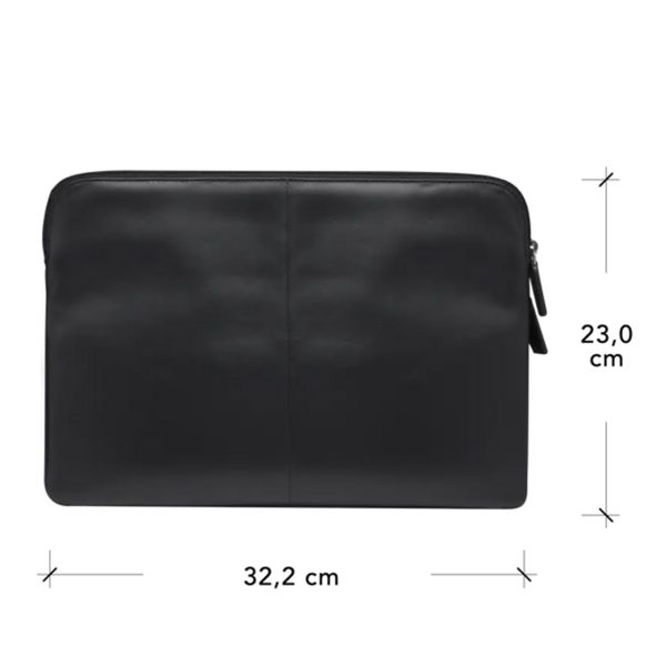 dbramante1928 Skagen Pro+ Sleeve - Laptop Hülle 13 Zoll - Laptop Sleeve - Echtes Leder - MacBook Pro 13 Zoll / Air 13 Zoll - Black