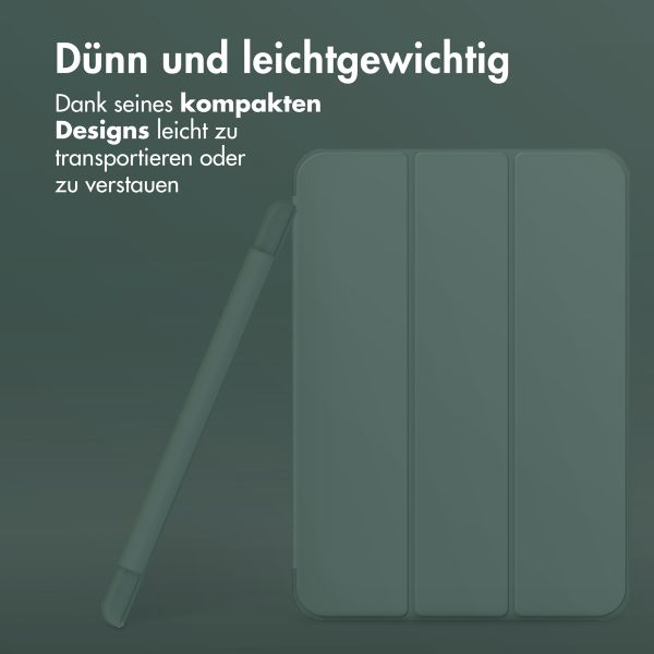 Accezz Smarte Klapphülle aus Silikon Apple iPad Pro 11 (2024) M4 - Dunkelgrün