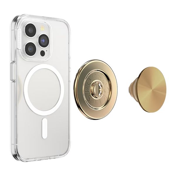 PopSockets PopGrip MagSafe Round - Radial Gold