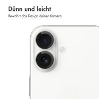 imoshion 2er-Pack Objektivschutz für Kamera für das Apple iPhone 17 / 16 / 16 Plus - Weiß
