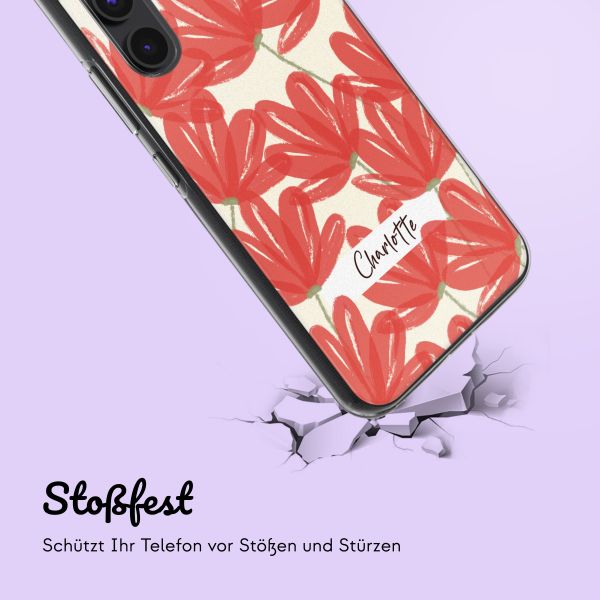 Personalisierte Hülle mit Herz iPhone 15 - Transparent