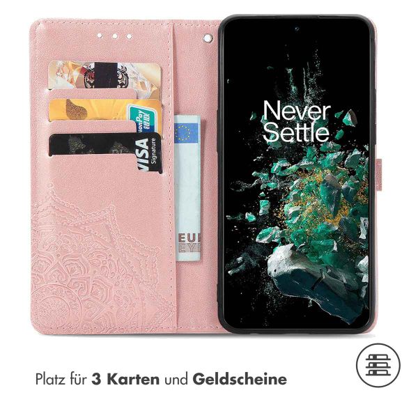 imoshion Mandala Klapphülle für das OnePlus 10T - Rose Gold