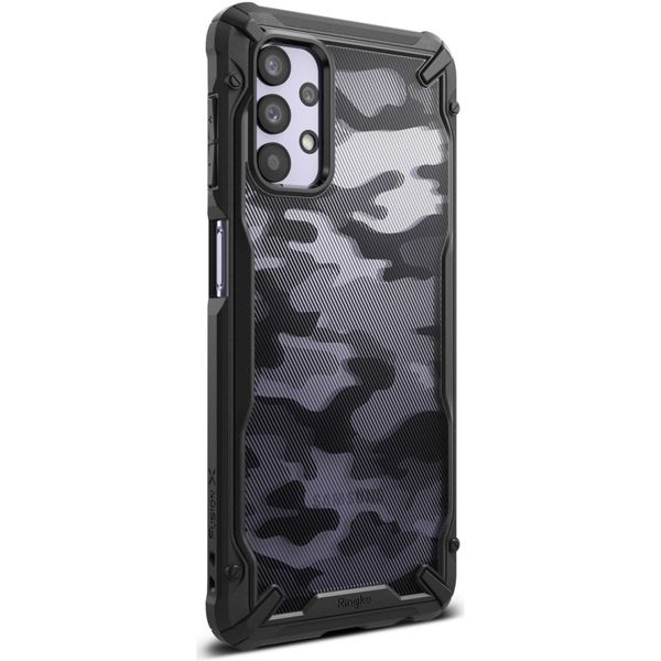 Ringke Fusion X Case für das Samsung Galaxy A32 (5G) - Camo Schwarz