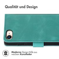 imoshion ﻿Klapphülle mit Kordel für das iPhone SE (2022 / 2020) / 8 / 7 - Türkis