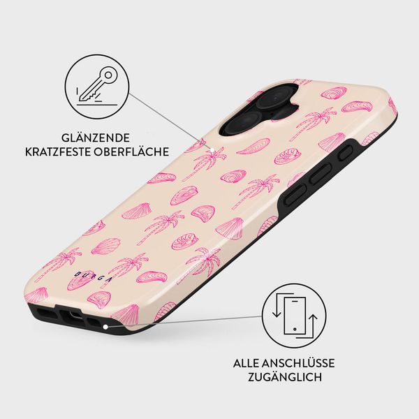 Burga Tough Back Cover für das iPhone 16 - Beach Please