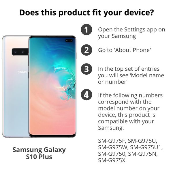 Luxuriöse Portemonnaie-Klapphülle Schwarz Samsung Galaxy S10 Plus