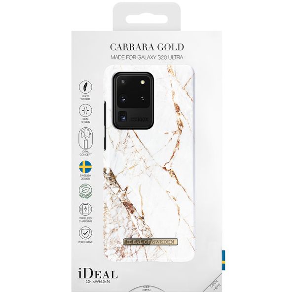 iDeal of Sweden Carrara Gold Fashion Back Case Samsung Galaxy S20 Ultra