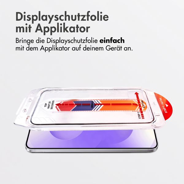 Accezz Gehärteter Glas-Schutz + Applikator Samsung Galaxy S26 FE