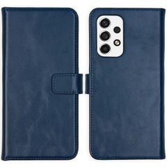 Selencia Echtleder Klapphülle Samsung Galaxy A53 - Blau