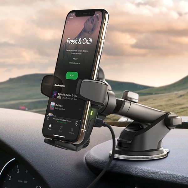 iOttie AutoSense Wireless Fast Charging Mount - Handyhalterung Auto - Armaturenbrett und Windschutzscheibe - Kabelloses Ladegerät