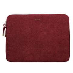 Selencia Cord Laptop Hülle 15-16 Zoll - Laptop Sleeve - Deep Burgundy