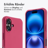 imoshion Color Backcover mit abtrennbarem Band MagSafe für das Apple iPhone 16 - Raspberry