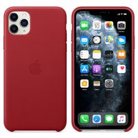 Apple Leder-Case Rot für das Apple iPhone 11 Pro Max