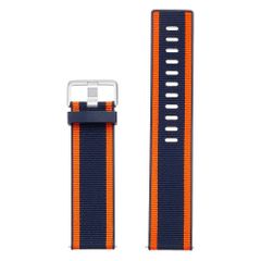 Fitbit Woven Armband für  Fitbit Versa / Versa 2 / Versa Lite - Größe L - Navy / Orange