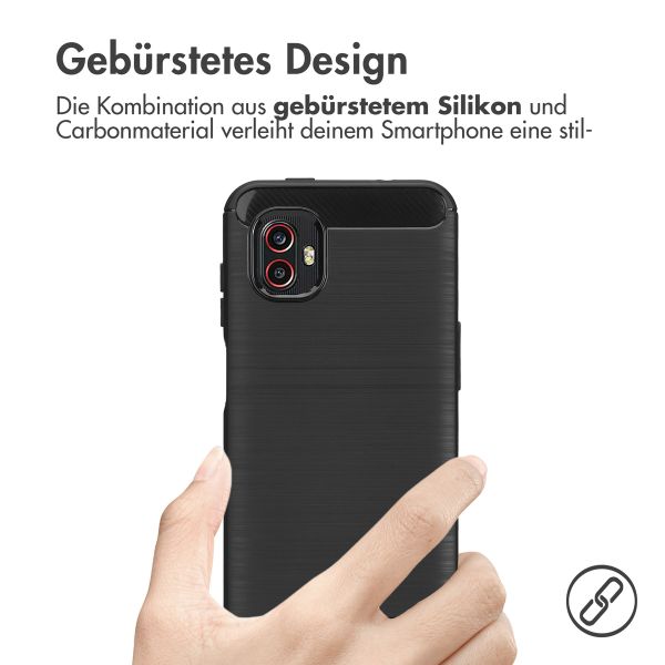 imoshion Brushed Back Cover für das Samsung Galaxy Xcover 6 Pro - Schwarz