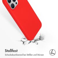 Accezz Liquid Silikoncase für das iPhone 15 Pro Max - Rot