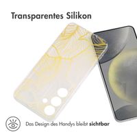 imoshion Design Hülle für das Samsung Galaxy S25 - Golden Leaves