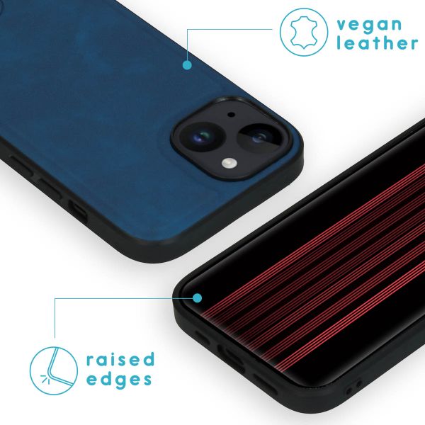 imoshion Entfernbare 2-1 Luxus Klapphülle Apple iPhone 15 - Blau