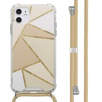 imoshion Design Hülle mit Band Apple iPhone 11 - Beige Graphic