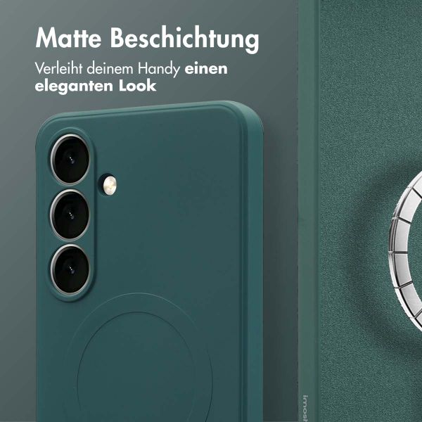 imoshion Color Back Cover mit MagSafe Samsung Galaxy S24 FE - Dunkelgrün