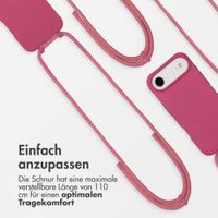 imoshion Color Backcover mit abnehmbarem Handykette und MagSafe Apple iPhone Air - Raspberry