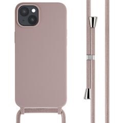 imoshion SilikonHülle mit Band Apple iPhone 15 Plus - Sand Pink