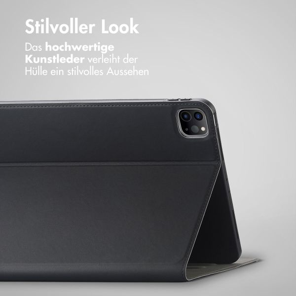 Accezz Classic Klapphülle Apple iPad Pro 12.9 (2022) / Pro 12.9 (2021) / Pro 12.9 (2020) - Schwarz